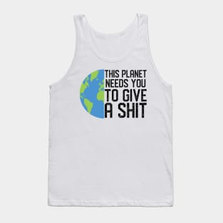 Funny Earth Day Climate Change Save The Planet Global Warming Tank Top